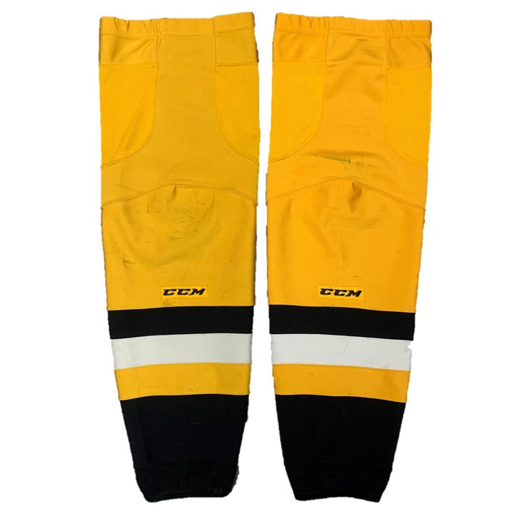 OHL - Chaussettes de hockey CCM d'occasion (jaune/noir/blanc)